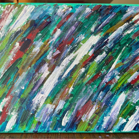 Abstract Multicolor 8x10 wellness art love one kind rehab - Picture 3 of 3